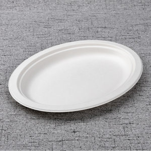 bagasse middle oval plate - Warmpack
