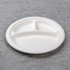 bagasse 10 inch 3 div round plate - Warmpack
