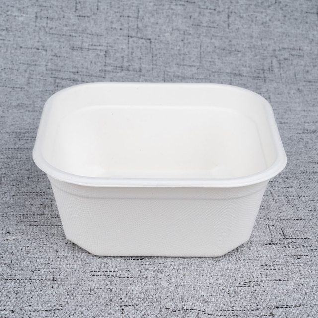 900ml Bagasse square bowl - Warmpack