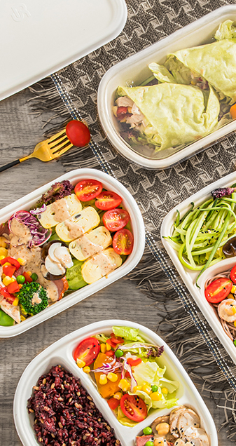 Bagasse Oval Lunch Box - Warmpack