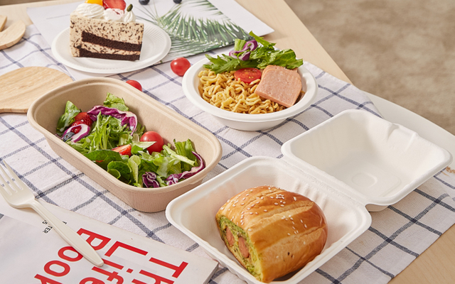 Bagasse Clamshell Private Label - Warmpack