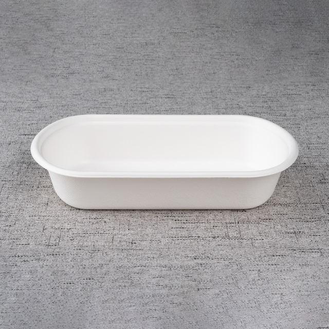 850ml Bagasse oval lunch box - Warmpack