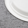 bagasse 10 inch 3 div round plate - Warmpack