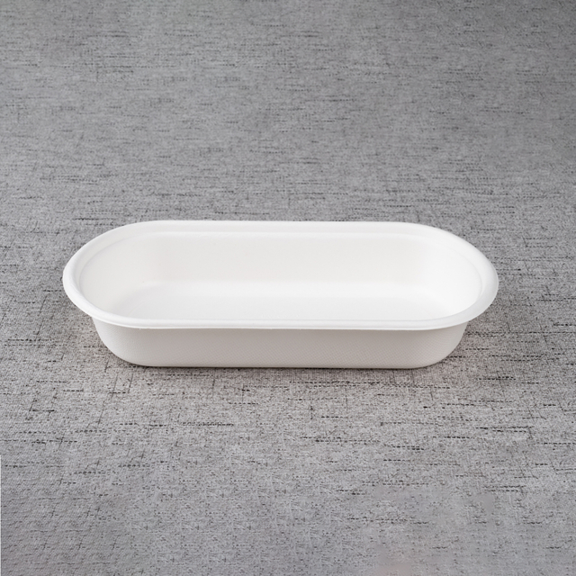 700ml Bagasse oval lunch box - Warmpack