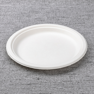 bagasse 9 inch round plate - Warmpack