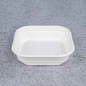 600ml Bagasse square bowl - Warmpack
