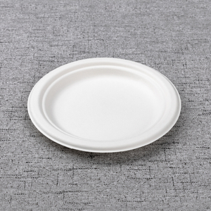 bagasse 7 inch round plate - Warmpack