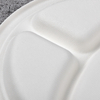 bagasse 10 inch 3 div round plate - Warmpack