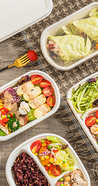 1000ml Bagasse oval lunch box 