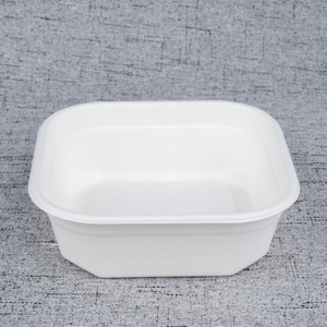 750ml Bagasse square bowl - Warmpack