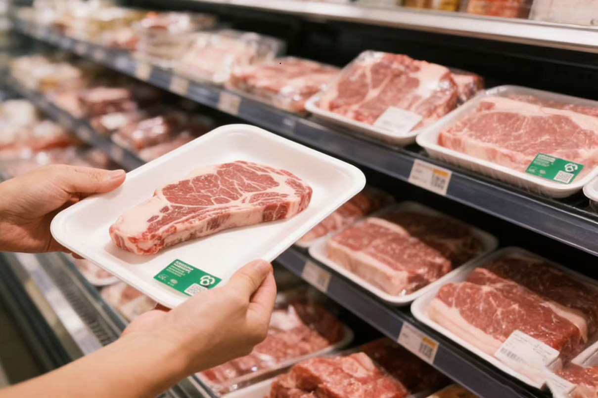 Багассе тањир за супермаркете и компаније за припрему оброка - Вармпацк