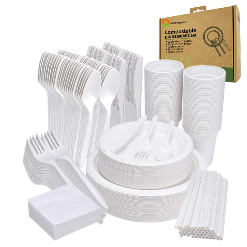 bagasse plates and bowls - Warmpack