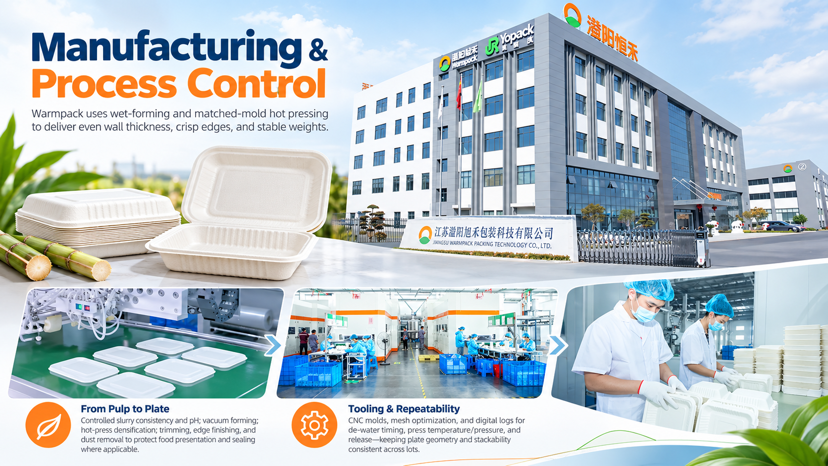 Top Bagasse Plates Manufacturers 2025 - warmpackaging.com