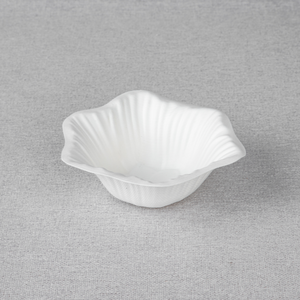 Bagasse Ice Cream Bowl（Fluted Flower-Shaped ）