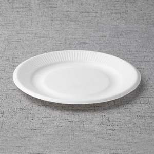 Wholesale Bagasse 6 Inch Rippled Edge Plate - Warmpack