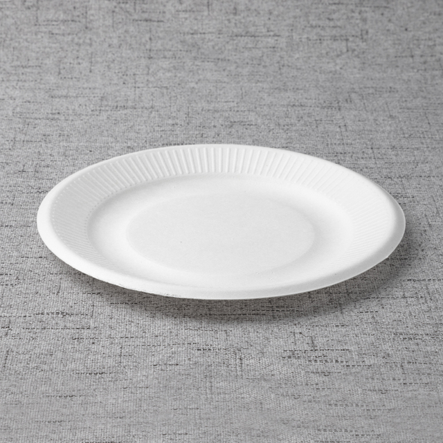 Wholesale Bagasse 6 Inch Rippled Edge Plate - Warmpack