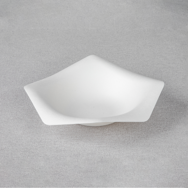 Bagasse Ice Cream Bowl (Square-Shaped)