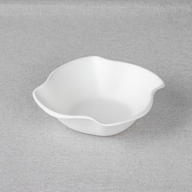 Bagasse Ice Cream Bowl (Leaf-Shaped)